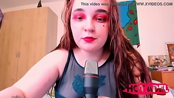 Chubby Teen With Red Hair Indulges In A Food Show With Asmr